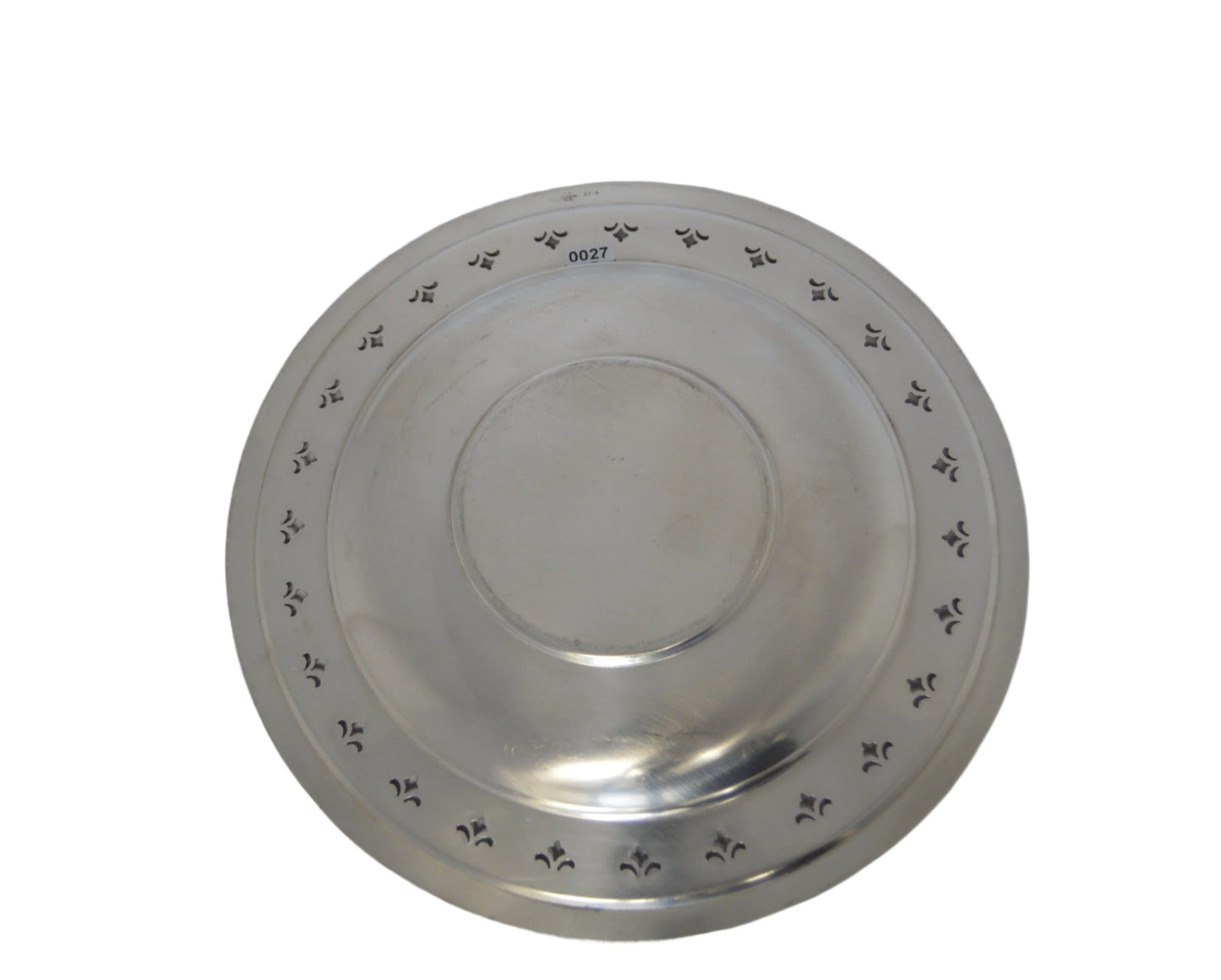 Vintage silver-plated Round Tray 11 1/2 " by Georgian # 3814