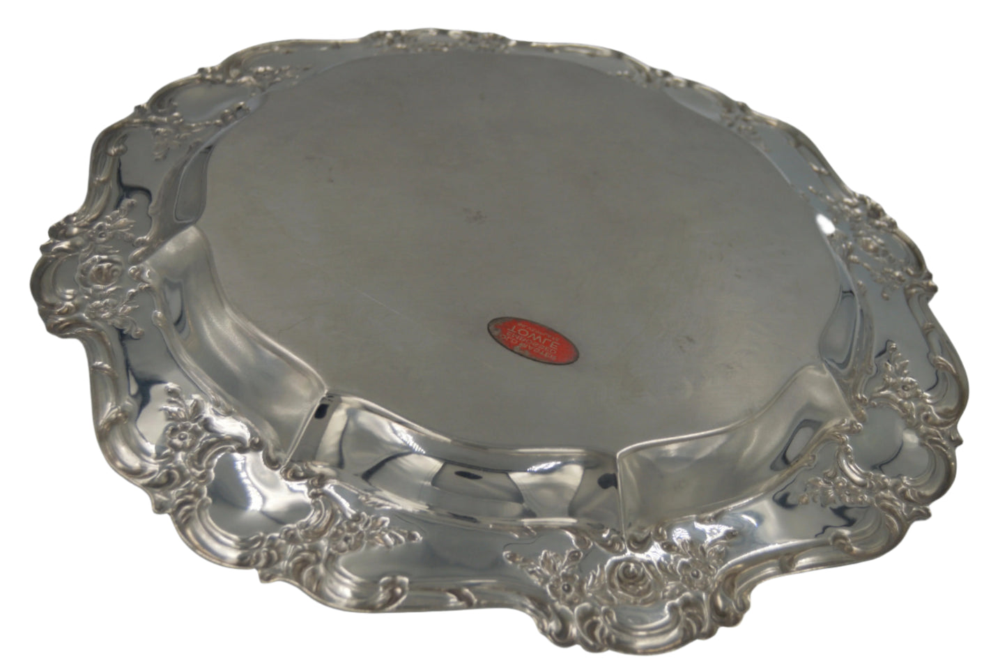 Vintage Round (Towle) Old Master Silver Plated 15 inch Tray