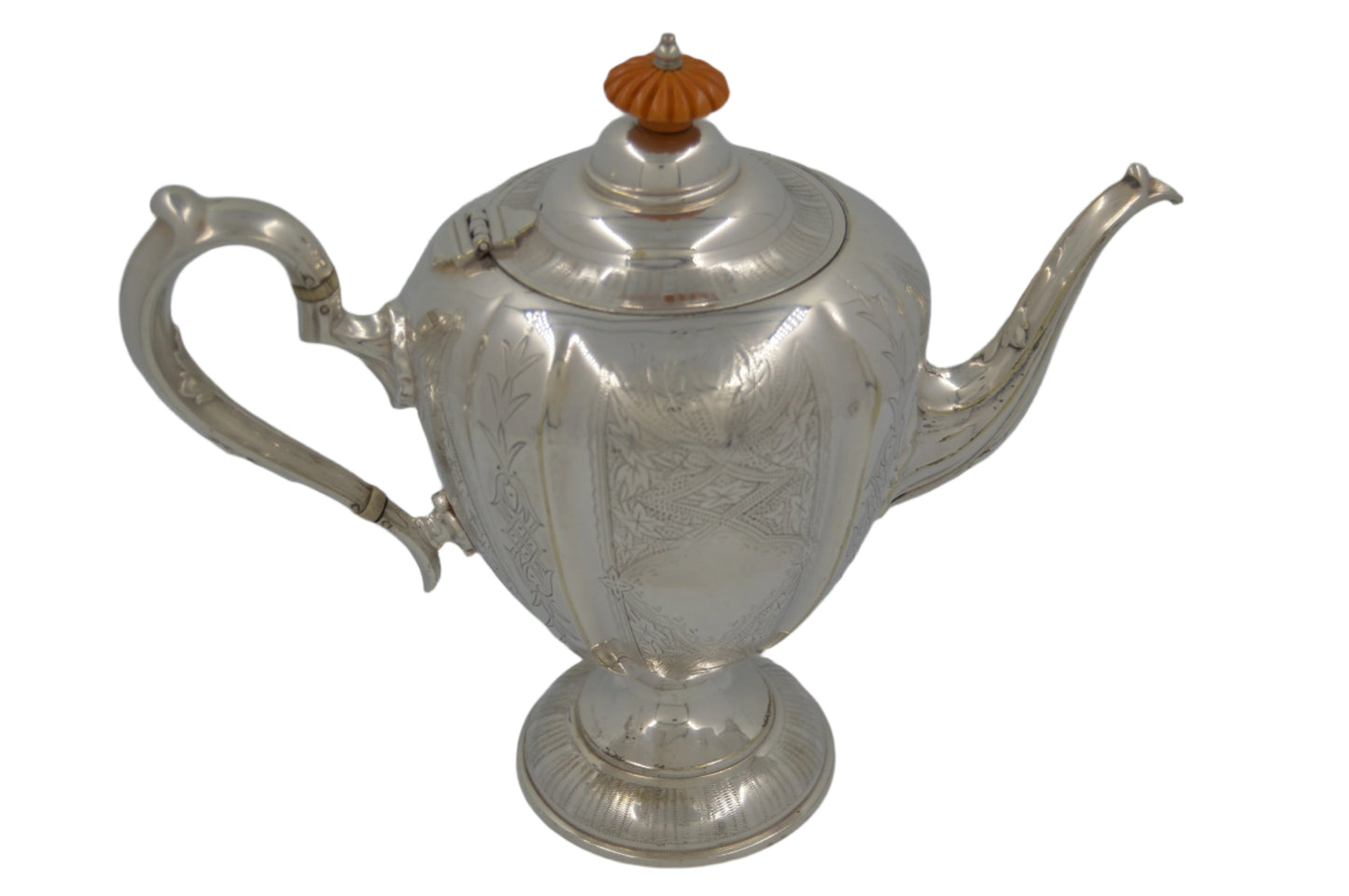 Vintage Silver plated Tea /Coffee Pot Marking unknow #1042
