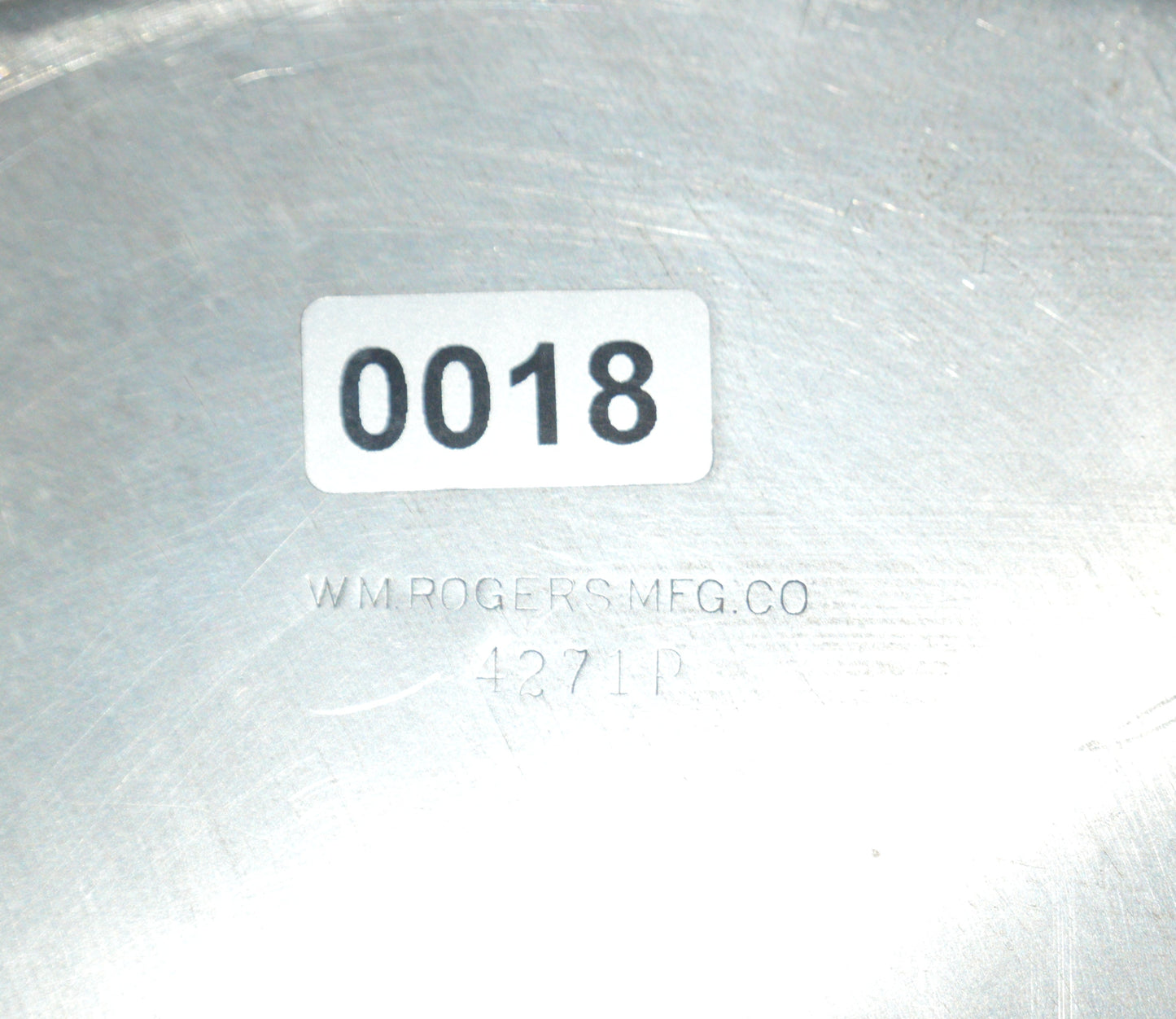 Silver-plated Vintage round Tray by W. Rogers MFG Co 12 1/4 " wide