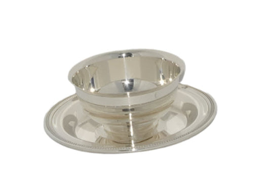 Vintage Chip and Dip Bowl with platter attached by Oneida (preowned)