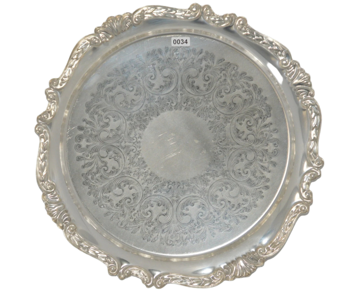Vintage silver-plated serving tray (pre-owned) by Sheridan Taunton Silversmith LTD