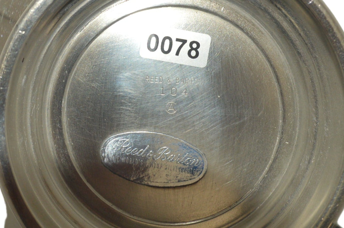 Vintage silver-plated Bowl by Reed & Barton 104A 8"wide x 4"deep