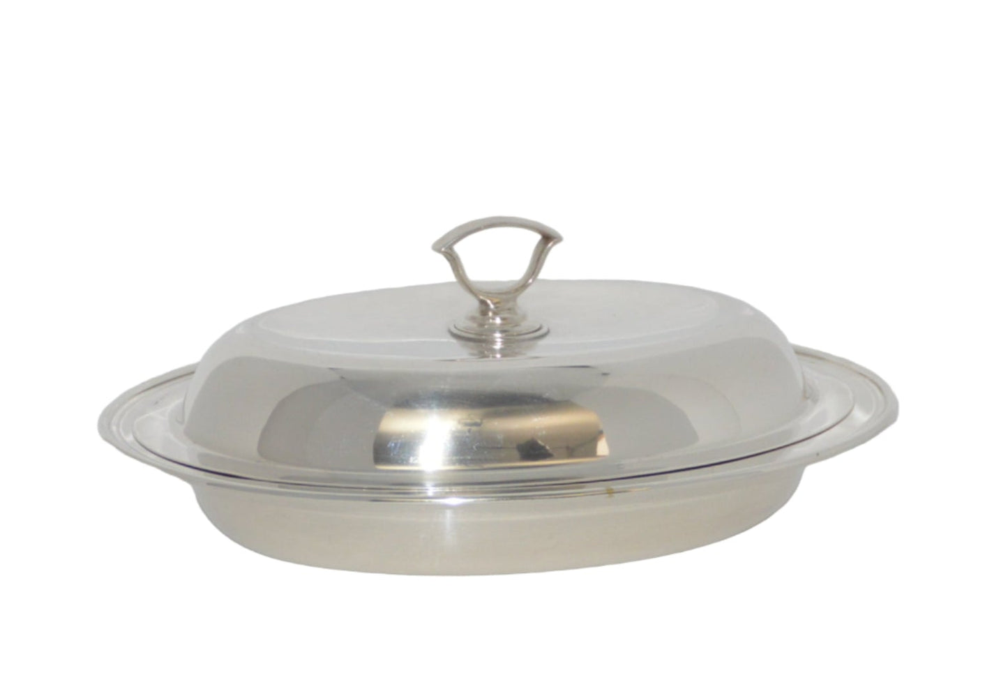 Vintage silver-plated oval vegetable dish 9" X 11 1/2 X 1 3/4 deep by W & S Blackinton