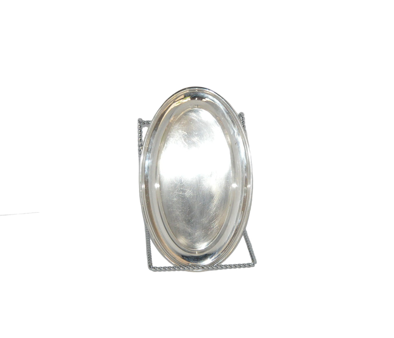 Vintage pre-owned candy dish unmarked oval shape