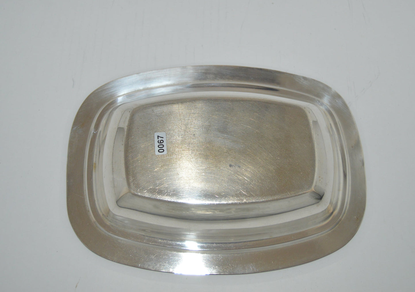 Vintage silver-plated vegetable serving dish unmarked (pre-owned)