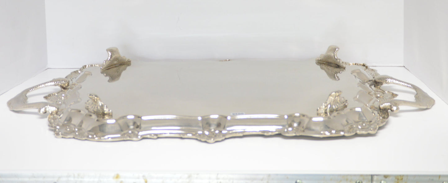Tray silver-plated Butler 25"x14.5" | One-of-a-Kind!