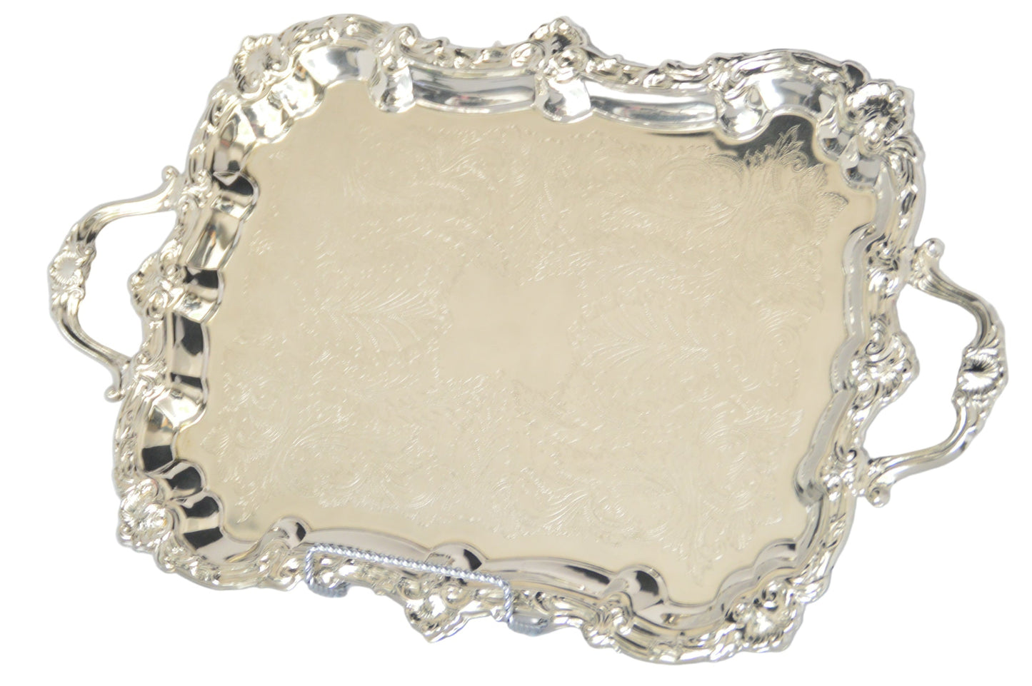 Tray silver-plated Butler 25"x14.5" | One-of-a-Kind!