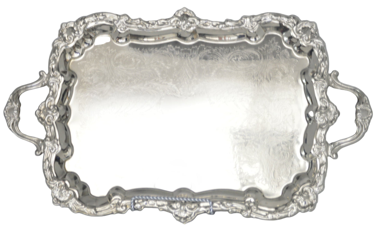 Tray silver-plated Butler 25"x14.5" | One-of-a-Kind!