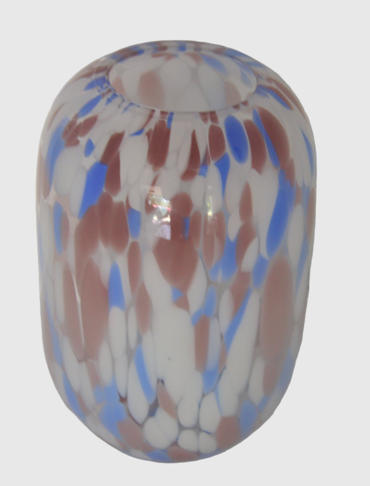Vintage Glass Vase excellent condition measures 10 1/2" tall and a 3" opening at top