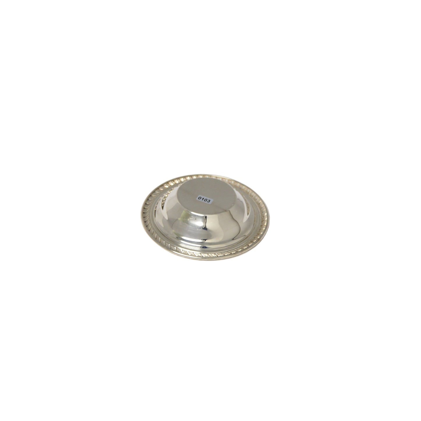 Silver-plated candy/nut dish measuring 6 1/2" wide and 1 1/2" deep excellent condition pre-owned