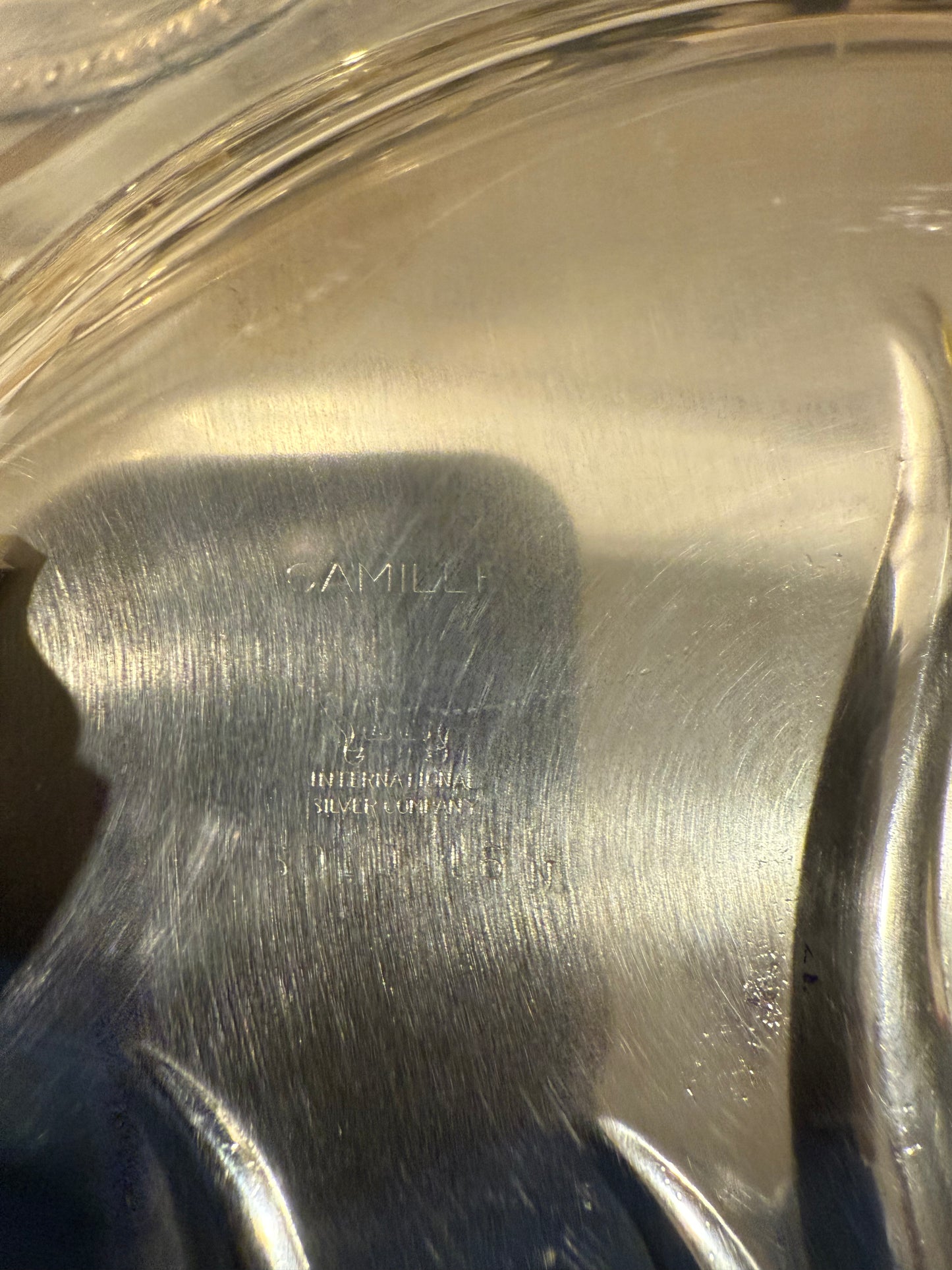 Vintage silver-plated Leaf Tray Oval BY (Camille International Silver Company)
