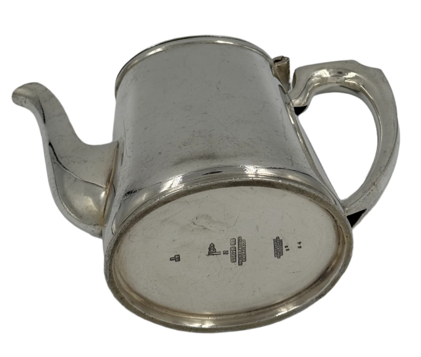 Vintage Tea Pot silver-plated (rare find) By: Walker & Hall Sheffield # 53678 A1