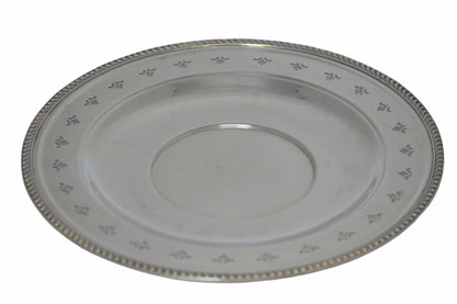 Vintage silver-plated Round Tray 11 1/2 "  by Georgian # 3814