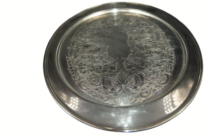 Vintage Serving Platter Silver Plated By: (Leonard E.P.)