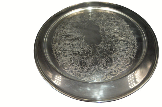 Vintage Serving Platter Silver Plated By: (Leonard E.P.)