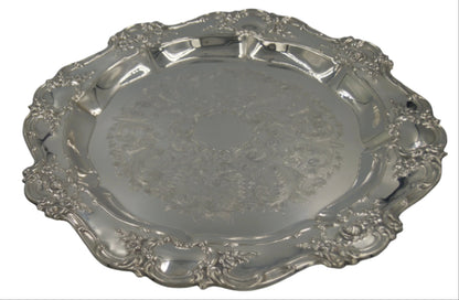 Vintage Round (Towle) Old Master Silver Plated 15 inch Tray