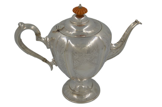 Vintage Silver plated Tea /Coffee Pot Marking unknow #1042