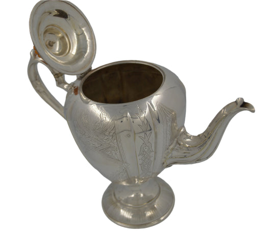 Vintage Silver plated Tea /Coffee Pot Marking unknow #1042