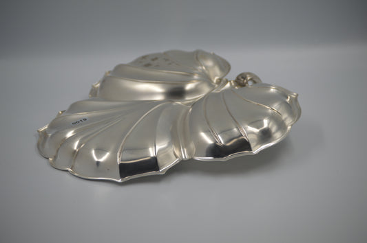 Vintage silver-plated three section Shell dish