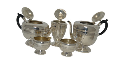 Tea/Coffee Pot Set with creamer and sugar bowl by Viking Plate, E. P. Cooper