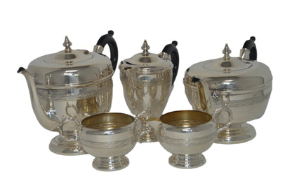 Tea/Coffee Pot Set with creamer and sugar bowl by Viking Plate, E. P. Cooper