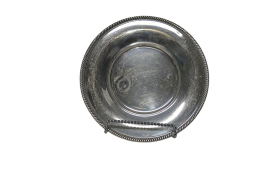 Vintage silver plated plate  by Castleton, International silver #4821