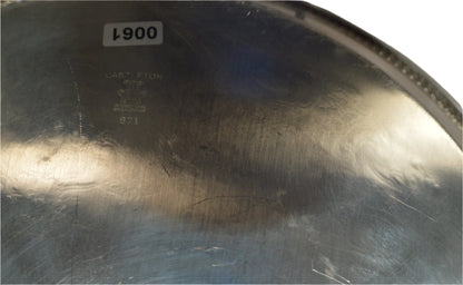 Vintage silver plated (pre-owned) 12"round serving tray By Castifton International silver # 671