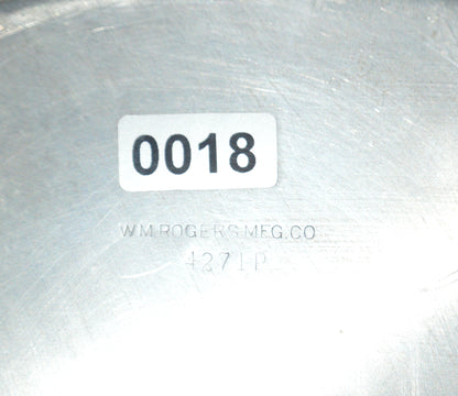 Silver-plated Vintage round Tray by W. Rogers MFG Co 12 1/4 " wide