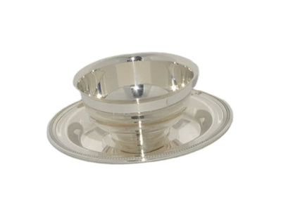 Vintage Chip and Dip Bowl with platter attached by Oneida (preowned)