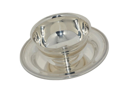 Vintage Chip and Dip Bowl with platter attached by Oneida (preowned)
