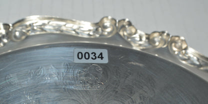Vintage silver-plated serving tray (pre-owned) by Sheridan Taunton Silversmith LTD