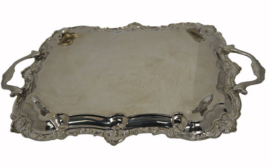 Butlers Tray silver-plated 25"x14.5" | One-of-a-Kind!