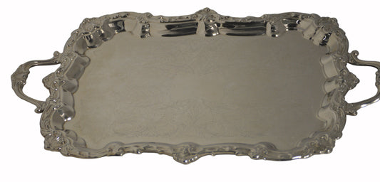 Butlers Tray silver-plated 25"x14.5" | One-of-a-Kind!