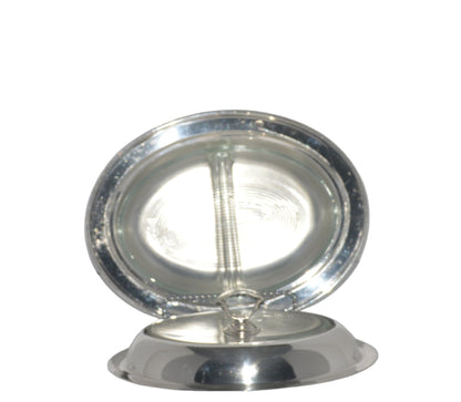 Vintage silver-plated oval vegetable dish 9" X 11 1/2 X 1 3/4 deep by W & S  Blackinton