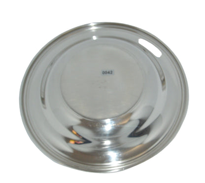 Vintage bowl/veg serving dish (pre-owned) unmarked silver-plated