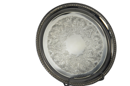 Vintage silver-plated serving Tray (Like New)By International Silver  Co.