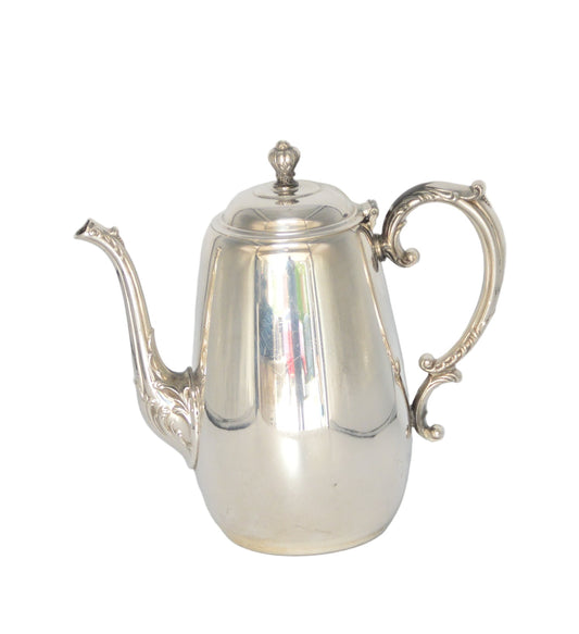 Vintage Tea /Coffee Pot silver-plated (pre-owned) by; Wm Rogers & Son Spring Flower 2030
