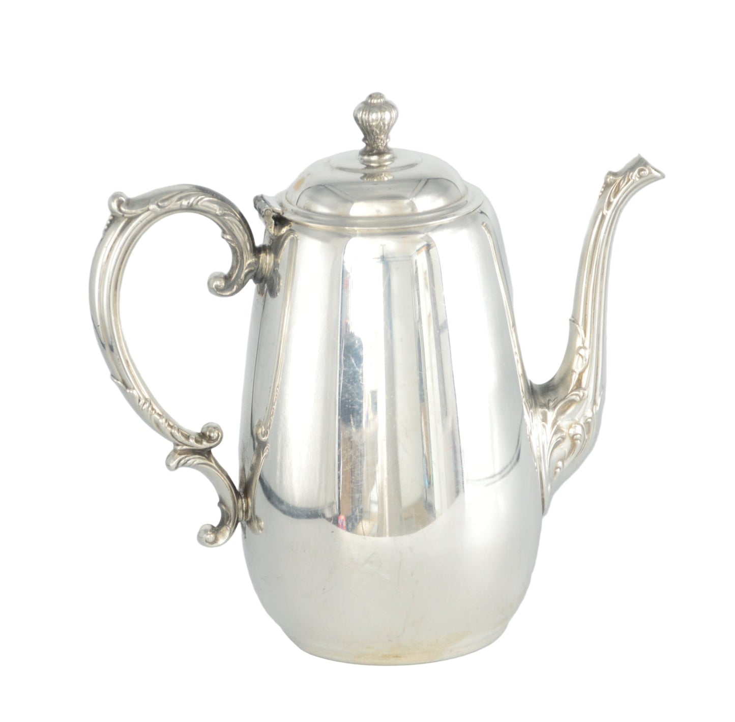 Vintage Tea /Coffee Pot silver-plated (pre-owned) by; Wm Rogers & Son Spring Flower 2030