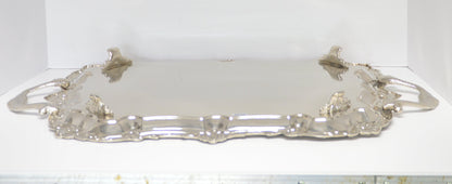 Tray silver-plated Butler 25"x14.5" | One-of-a-Kind!