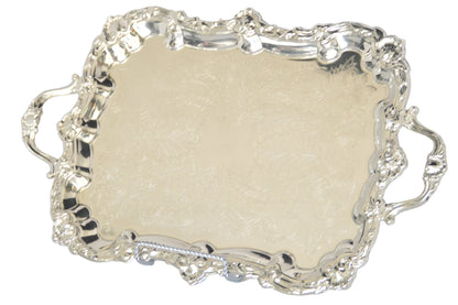 Tray silver-plated Butler 25"x14.5" | One-of-a-Kind!