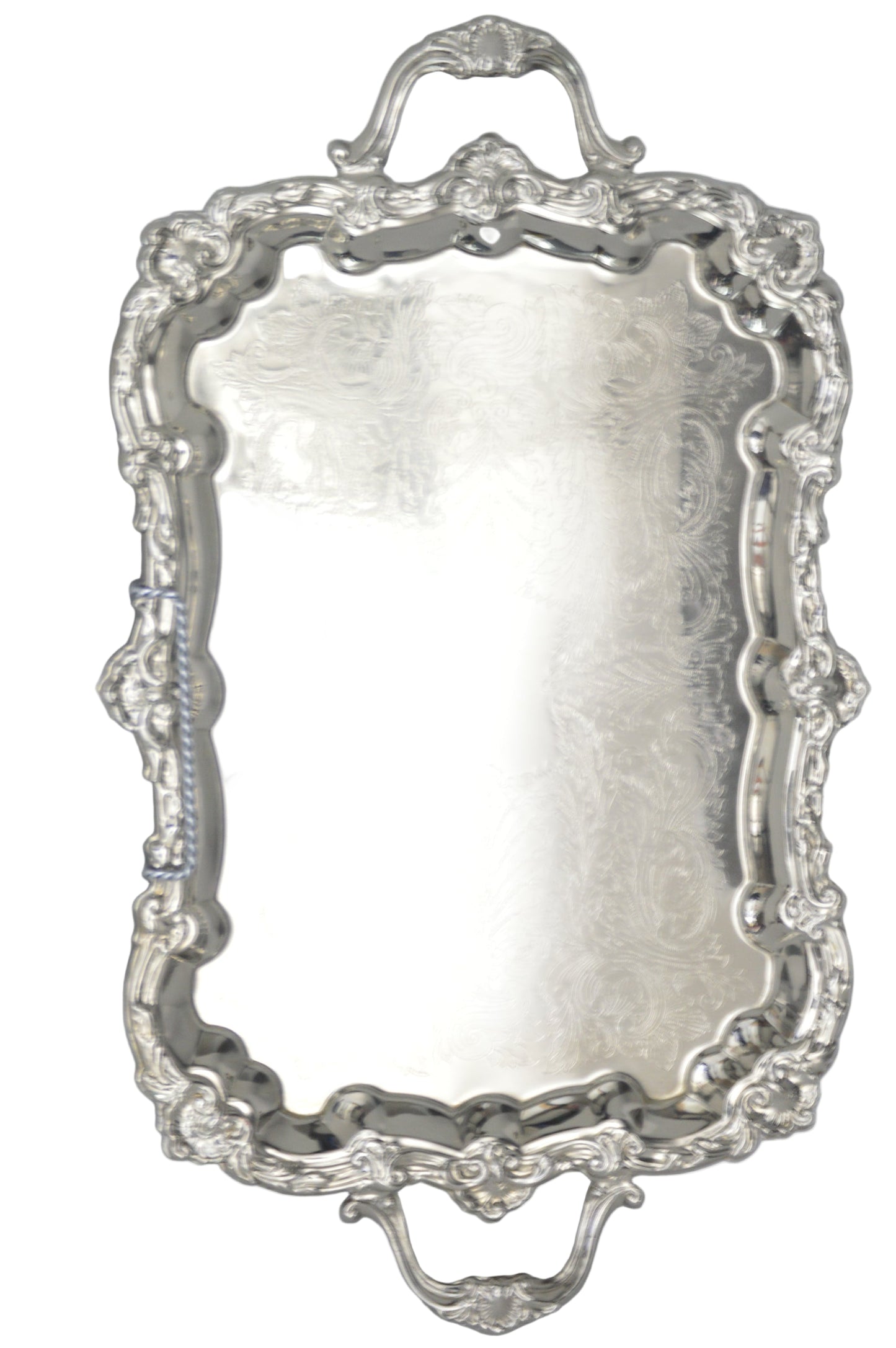 Tray silver-plated Butler 25"x14.5" | One-of-a-Kind!