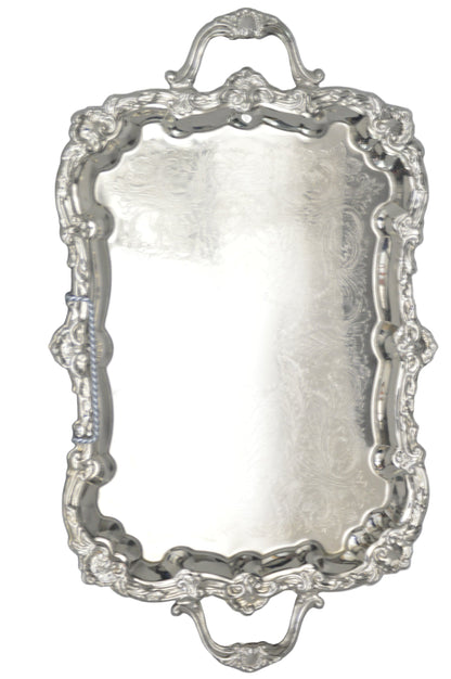 Tray silver-plated Butler 25"x14.5" | One-of-a-Kind!