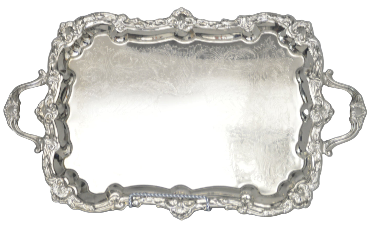 Tray silver-plated Butler 25"x14.5" | One-of-a-Kind!