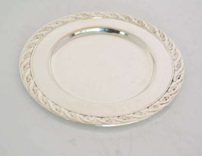 Vintage silver-plate 6 1/2" wide (unmarked) pre-owned very good condition.