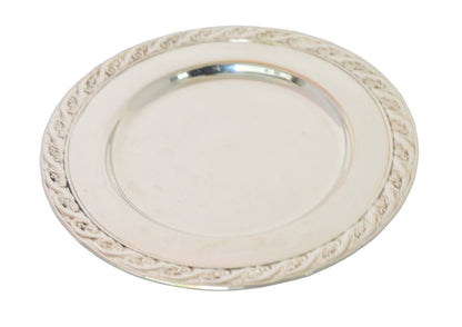 Vintage silver-plate 6 1/2" wide (unmarked) pre-owned very good condition.