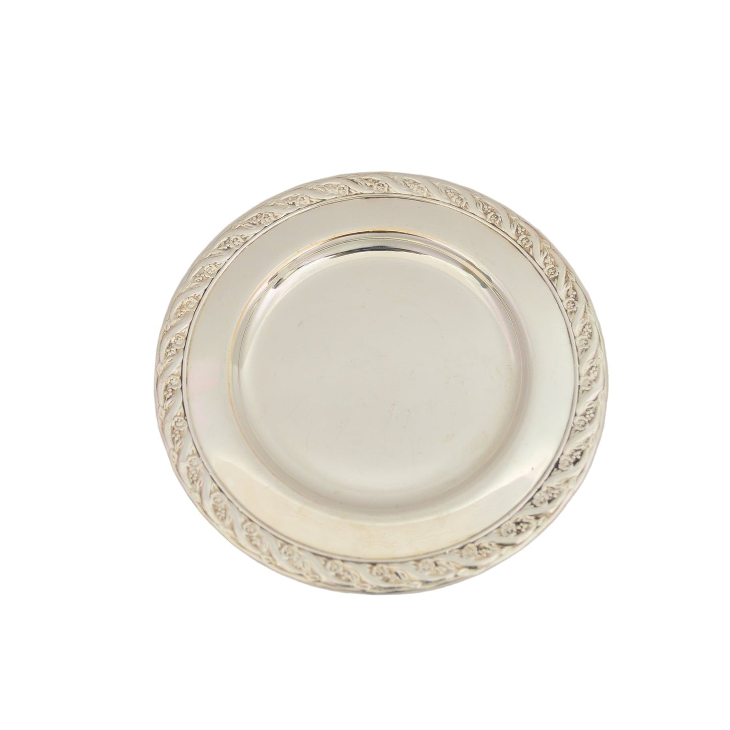 Vintage silver-plate 6 1/2" wide (unmarked) pre-owned very good condition.