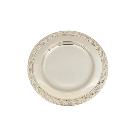 Vintage silver-plate 6 1/2" wide (unmarked) pre-owned very good condition.