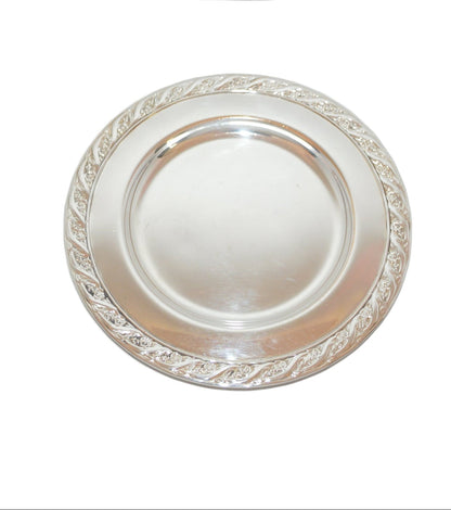 Vintage silver-plate 6 1/2" wide (unmarked) pre-owned very good condition.