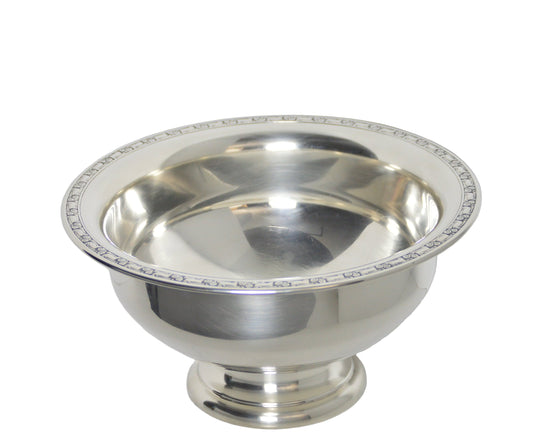 Vintage silver-plated Punch Bowl By; Oneida Silversmiths pre-owned very good condition Measures 13"wide X 7 deep